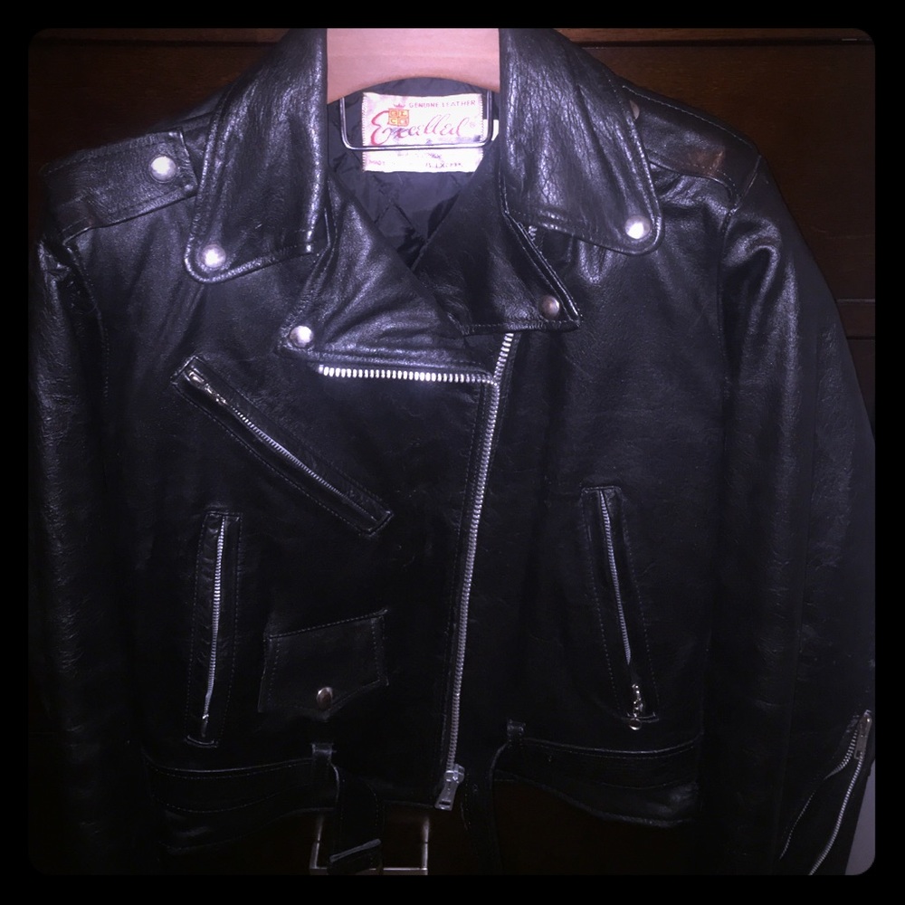 Early 80s Leather biker jacket